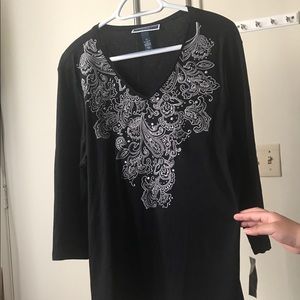 NWT KAREN SCOTT BLACK TOP